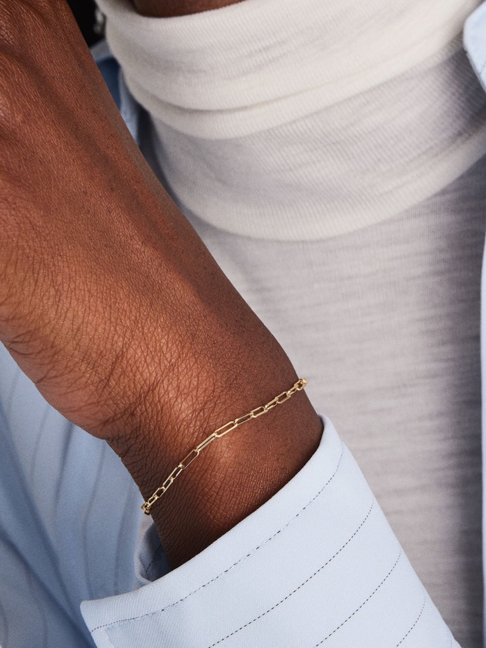 Mejuri Boyfriend Bold Bracelet 14k yellow gold (6-7 in.)